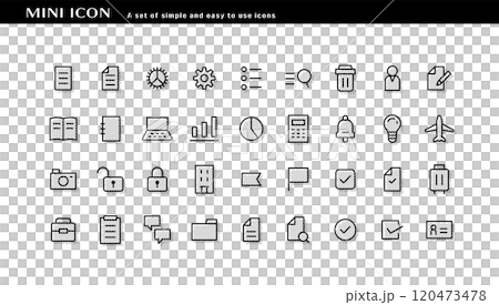ビジネスアイコン　セット 120473478