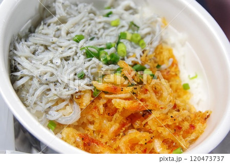 清水エスパルスのスタジアムグルメ「桜えびしらす丼」 清水エスパルスのスタジアムグルメ「桜えびしらす丼」 120473737