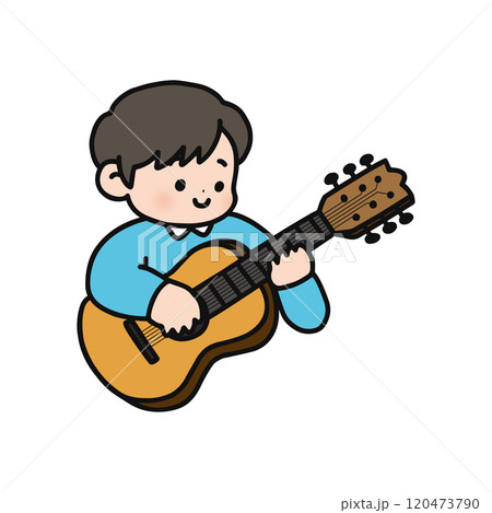 ギターを弾く人物 ギターを弾く人物 120473790