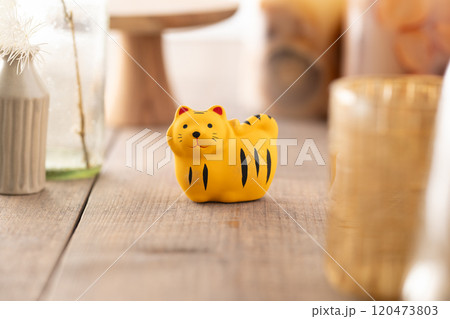 Year of the Tiger zodiac figure. 120473803