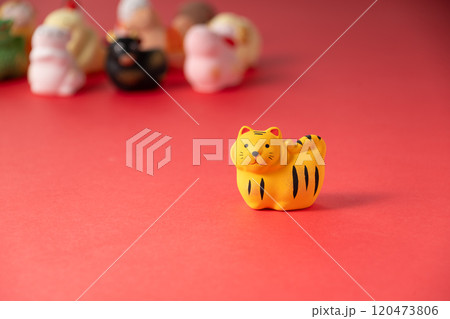 Year of the Tiger zodiac figure. 120473806