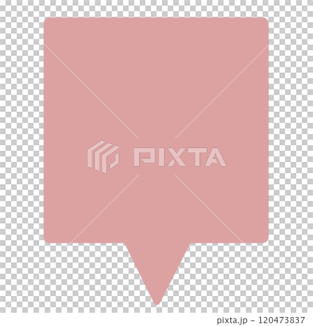 Simple square speech bubble 2 (red, no line drawing) Simple square speech bubble 2 (red, no line drawing) 120473837