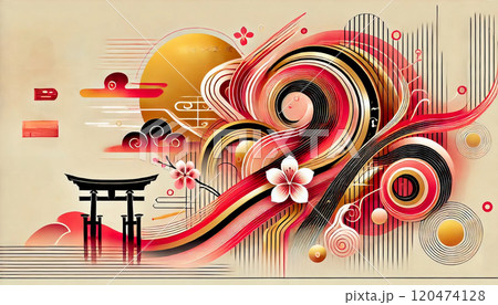 日本の伝統と抽象美 日本の伝統と抽象美 120474128
