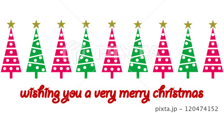 クリスマスツリー メリークリスマス クリスマスツリー メリークリスマス 120474152