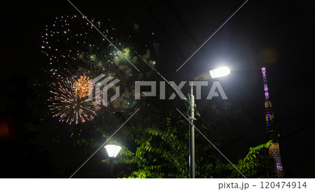 Sumidagawa Fireworks Festival 2024 in Tokyo 120474914