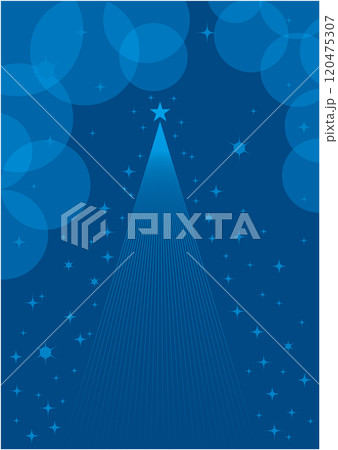 クリスマス 輝く光のクリスマスツリー クリスマス 輝く光のクリスマスツリー 120475307