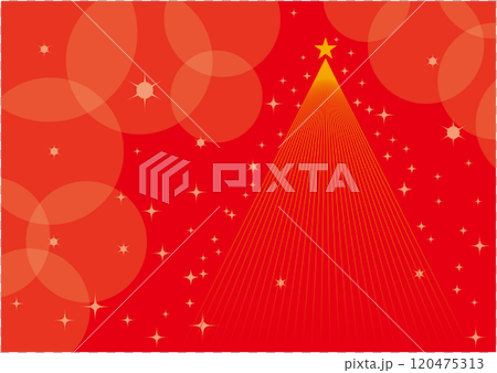クリスマス 輝く光のクリスマスツリー クリスマス 輝く光のクリスマスツリー 120475313
