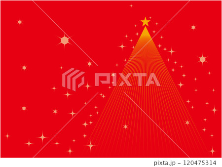 クリスマス 輝く光のクリスマスツリー 120475314