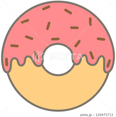 Cafe hopping Strawberry Chocolate Baked Donuts 120475713