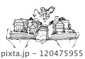 町案内する天使の女の子 120475955