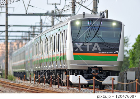 高崎線 本庄-岡部 JR東日本 E233系3000番台 L03編成(高崎) 高崎線 本庄-岡部 JR東日本 E233系3000番台 L03編成(高崎) 120476087