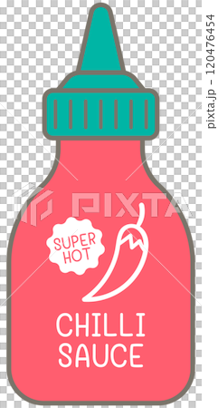 cute kids hand drawn classic ketchup chili sauce cute kids hand drawn classic ketchup chili sauce 120476454