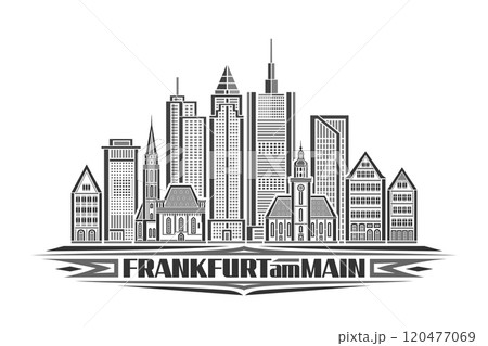 Vector illustration of Frankfurt am Main 120477069