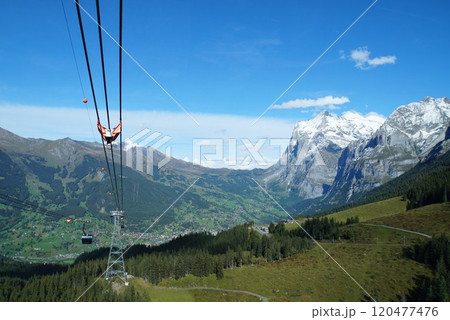 アイガーエクスプレスからの景色 スイス アイガーエクスプレスからの景色 スイス 120477476
