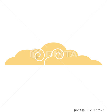 お祝事やデザインに使える渦巻き雲 120477523