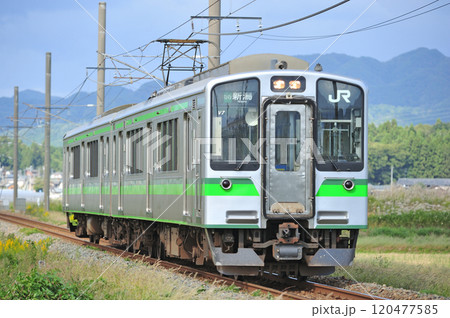 羽越本線　村上ー岩舟町　JR東日本　E127系　V7編成（新潟） 120477585