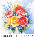 Beautiful Oil Paint Floral Masterpieces 120477823