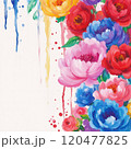 Beautiful Oil Paint Floral Masterpieces 120477825