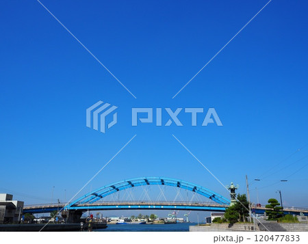 丸亀港と京極大橋 120477833