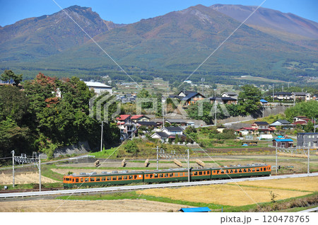 しなの鉄道 御代田ー平原 しなの鉄道 169系 S52編成 しなの鉄道 御代田ー平原 しなの鉄道 169系 S52編成 120478765