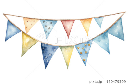 Watercolor Bunting 120479399