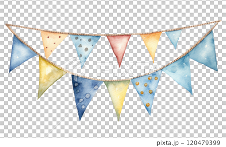 Watercolor Bunting 120479399