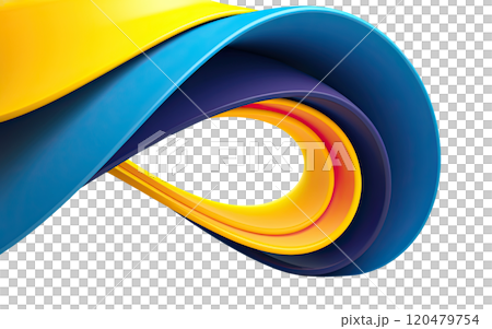 Blue and Yellow Waves 120479754