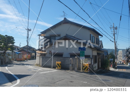旧東海道の追分三叉路 旧東海道の追分三叉路 120480331