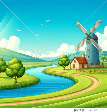 田舎の緑の風景 田舎の緑の風景 120481195