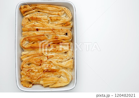 Finished Crinkle Cake made from phyllo dough Finished Crinkle Cake made from phyllo dough 120482021