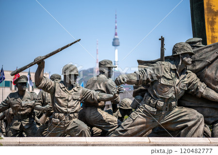 The War Memorial of Korea, history military museum dedicated to the Korean War in Seoul, South Korea The War Memorial of Korea, history military museum dedicated to the Korean War in Seoul, South Korea 120482777