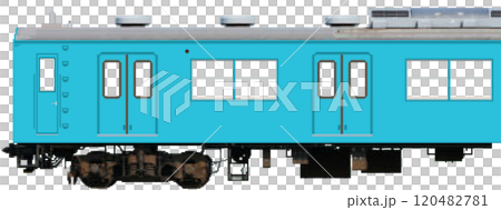 ドット絵風の阪和線／和田岬線103系電車（JR西日本：戸袋窓封鎖仕様） 120482781