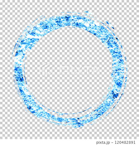 閃亮藍色日式圓形材質 120482891