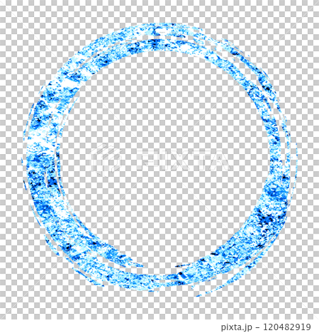 Sparkling blue Japanese style circular material 120482919