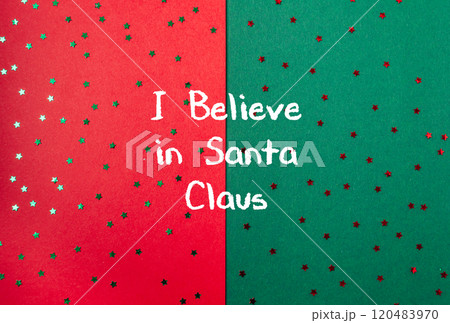 Red and green background with stars Red and green background with stars 120483970