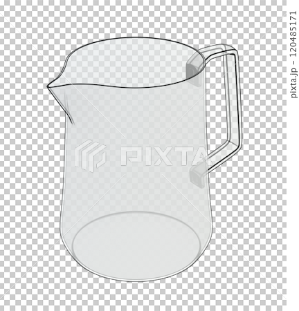 Sketch of transparent milk frothing pitcher Sketch of transparent milk frothing pitcher 120485171