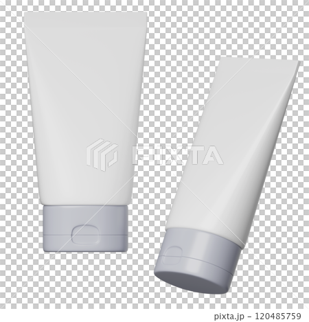 Lotion container with closed lid 3D graphic 120485759