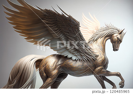 The Flying Stallion: Pegasus in Mythology - Generative AI 120485965