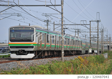 東北本線 栗橋ー東鷲宮 JR東日本 E231系1000番台 U509編成(小山) 東北本線 栗橋ー東鷲宮 JR東日本 E231系1000番台 U509編成(小山) 120487041