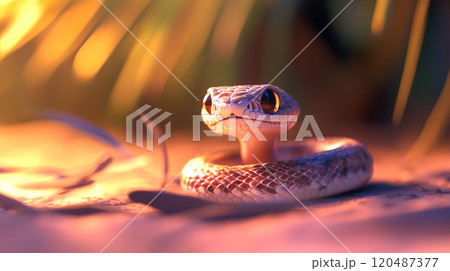 かわいい蛇のイラスト かわいい蛇のイラスト 120487377