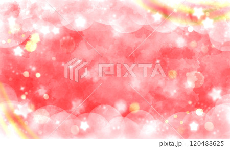 クリスマスのキラキラ赤い背景 120488625