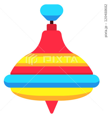 Whirligig color icon. Baby toy cartoon symbol 120488682