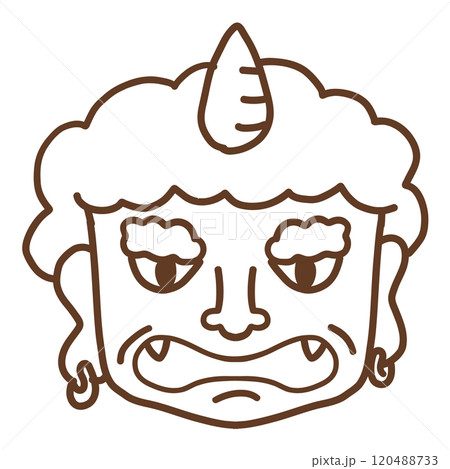 鬼の線画 鬼の線画 120488733