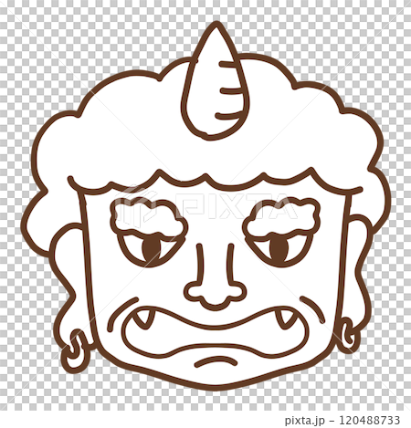 鬼の線画 鬼の線画 120488733