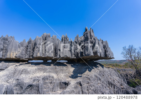 Majestic Tsingy de Bemaraha Cliffs, Madagascar. 120488978