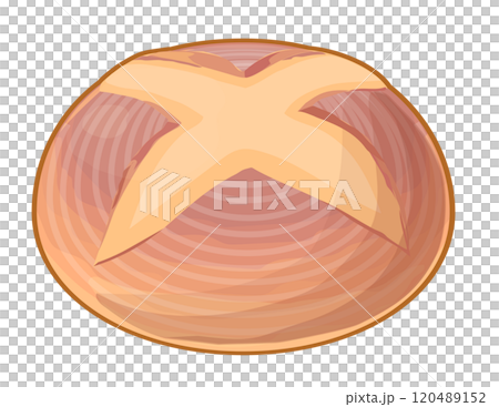 パン・ド・カンパーニュのイラスト パン・ド・カンパーニュのイラスト 120489152