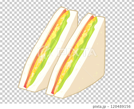 サンドイッチのイラスト 120489156