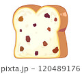 レーズンパンのイラスト 120489176