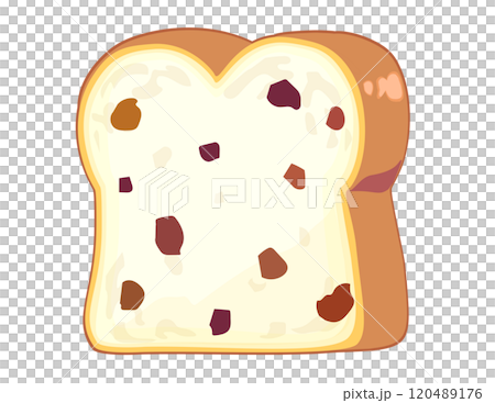 Raisin bread illustration Raisin bread illustration 120489176