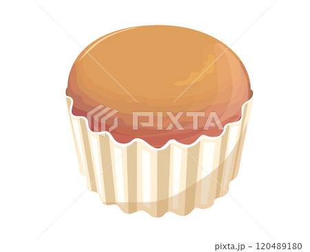 蒸しパンのイラスト 120489180